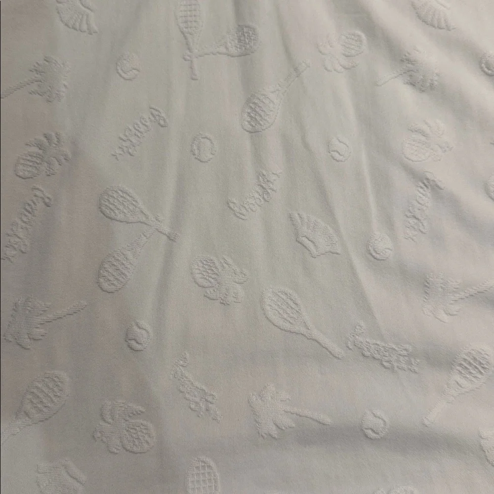 Lilly Pulitzer Luxletic Tennis Dress XL White Zip Front Ruffle Hem - Picture 5 of 6